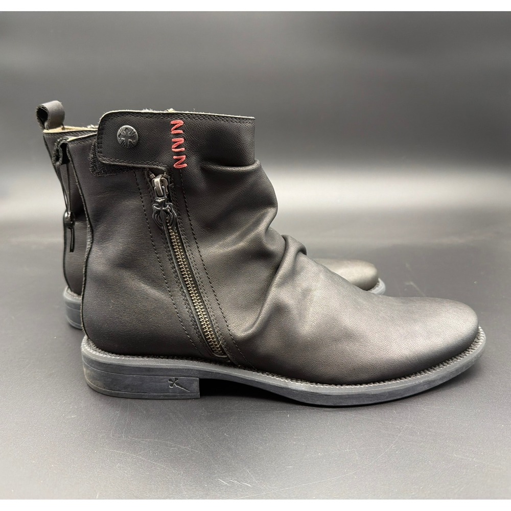 Mark Nason U Rock Lounge Boots Mens Black New Rare Vintage Slouchy Leather